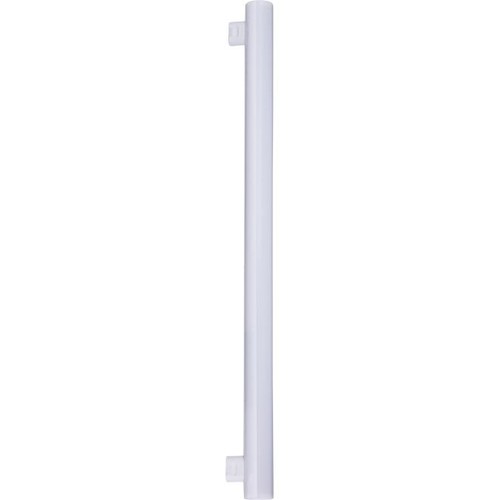 8W S14s LED rør, 4000K - 880lm, T30, Opal glas