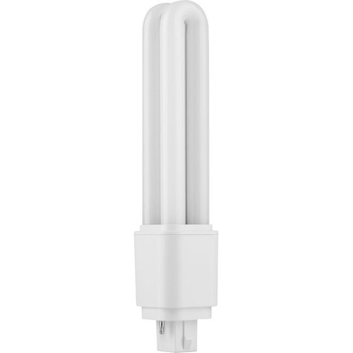 16,8cm / 9W G24d-2 LED pære - Direkte/Ballast kompatibel, 1360lm, opal glas