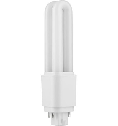 14,3cm / 6W G24q LED pære - 880lm, 4-pin, opal glas, 6500K