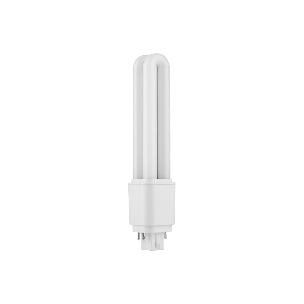 16,8cm / 9W G24q LED pære – 1360lm, 4-pin, glas, opal, 6500K – Kulør : Kold