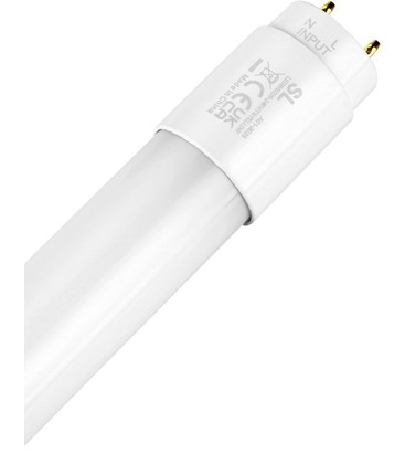 121,2cm / 18W T8 LED rør - Rød, Glas, Direkte/Ballast kompatibel