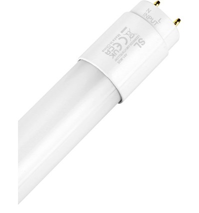 121,2cm / 18W Grønt T8 LED rør - Glas, Direkte/Ballast kompatibel