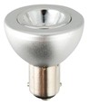 BA15d 5W LED spot, 12V - R37, 285lm, 35°, dæmpbar, sølv, 2700K