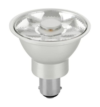 8W LED Ba15d AR56 pære, 12V - 480lm, 10°, dæmpbar, 2700K, grå finish