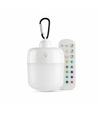 Genopladelig RGBW LED lampe - Magnetisk & USB-C, Inkl. Fjernbetjening & Karabinhage