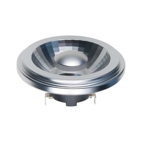 G53 AR111 15W dæmpbar LED pære, 12V - 1080lm, 35°, 2700K, grå finish
