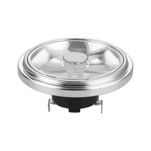 G53 AR111 12W LED pære, 12V - 10°, dæmpbar, 2700K, grå, AC/DC