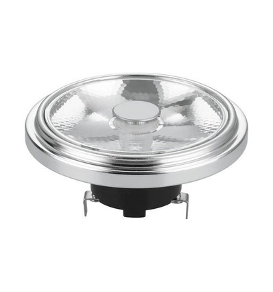 G53 AR111 12W LED pære, 12V - 10°, dæmpbar, 2700K, grå, AC/DC