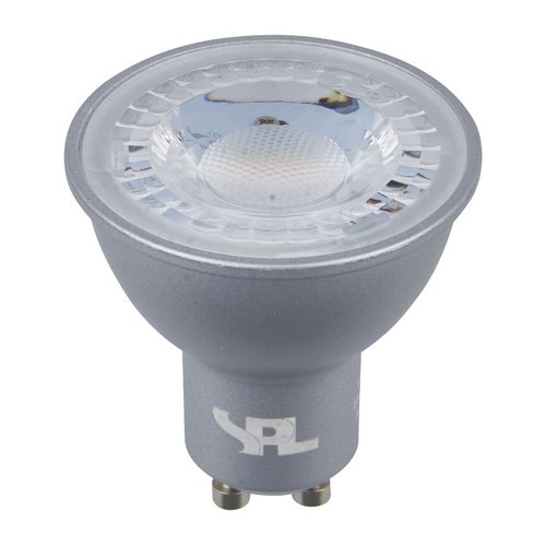 GU10 5W LED pære - 360lm, 40°, dæmpbar, sølv, 3000K
