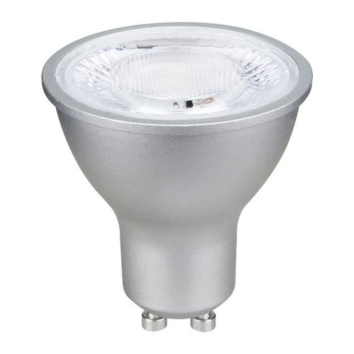 GU10 6W LED pære - 660lm, 40°, dæmpbar, sølv, 3000K