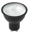 GU10 5W dæmpbar LED pære - 470lm, 2700K, 35°, sort, MR16 størrelse
