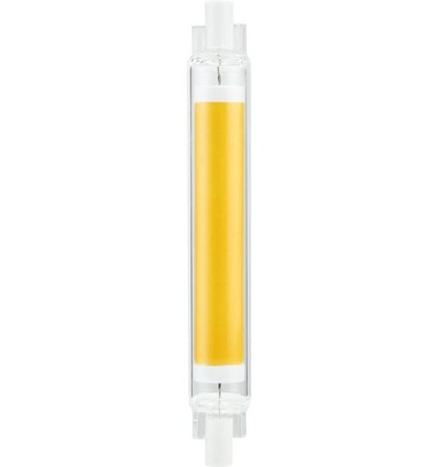 R7S 118mm / 9W dæmpbar LED pære - 900lm, COB, 2700K, klart glas