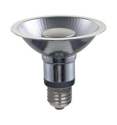 E27 12W dæmpbar PAR30 LED pære - 725lm, 35°, 2700K, grå finish