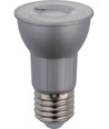 E27 5W dæmpbar PAR16 LED pære - 380lm, 2700K, 36°, sølv finish
