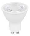 GU10 4W LED pære - 100-250V, 505lm, 36°, 3000K, hvid, premium