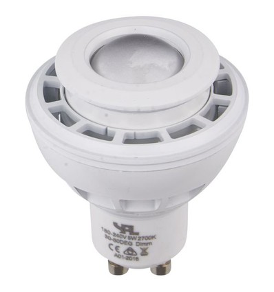 GU10 5,5W DimToWarm LED pære - 2000K-2800K, 30-80°, hvid, dæmpbar