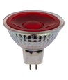 GU5.3 5W LED pære, 12V - MR16, 38°, rød, glas