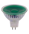 GU5.3 5W LED pære, 12V - MR16, 38°, Grøn, glas