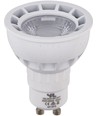 GU10 5,5W DimToWarm LED pære - 2000-2800K, 40°, dæmpbar, hvid/nikkel front
