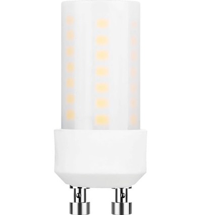 GU10 4W LED rørpære, 5,2cm - Dæmpbar, mat glas, 2700K