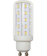 GU10 4W LED pære, 8cm - 440lm, 4000K, glas, rørformet