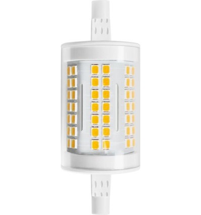 R7S 78mm / 11W LED pære - 1600lm, 3000K, klar glas, keramik