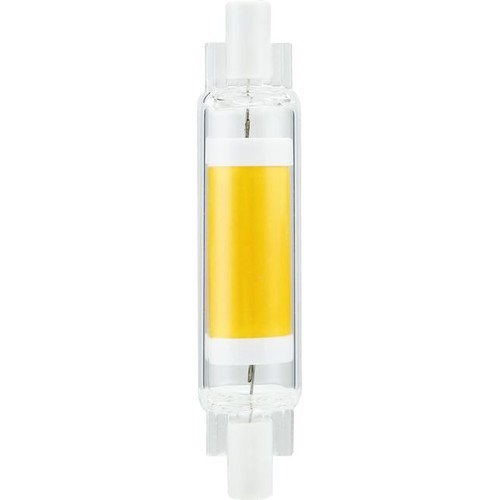 R7S 78mm / 4W dæmpbar LED pære - 450lm, COB, 2700K, klar glas