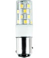 Bay15d 3W LED pære til navigation, 10-30V - 380lm, 5,5cm, IP65, 6500K, EMC godkendt, skibslampe