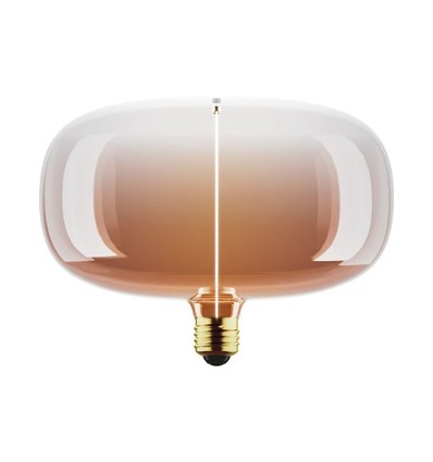 E27 4W dæmpbar LED pære - P215, Filament Flex Magnetic, 1800K, Tea brown, 120lm