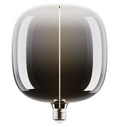 E27 4,8W dæmpbar LED pære - Big Flex Magnetic, 1800K, Smoke glas, 100lm