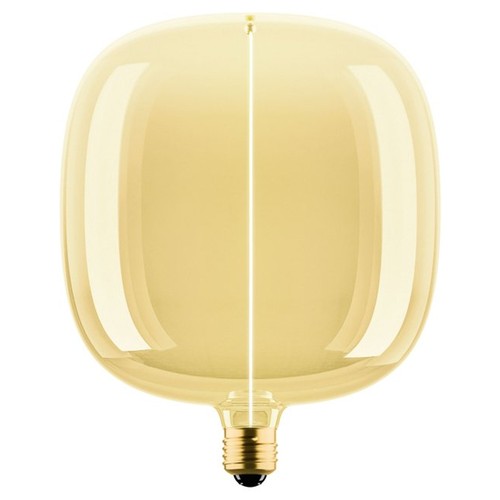 E27 4,8W dæmpbar LED pære - Big Flex Magnetic, 1800K, filament, guld glas, 200lm