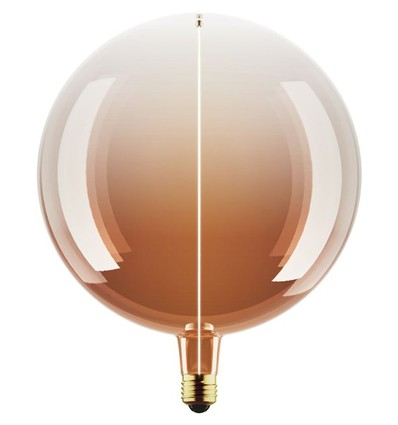E27 4,8W dæmpbar LED pære - G200, Filament Flex Magnetic, 1800K, Tea brown, 200lm