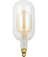 E27 4,9W dæmpbar LED pære - Filament Flex Double Tube, 38,5cm, 470lm, 2200K, Guld glas