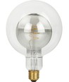 E27 5,5W LED Filament Double Globe G125 - 470lm, 2200K, dæmpbar, røgfarvet glas