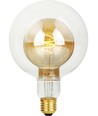 E27 4,9W LED Filament Double Globe G125 - 470lm, 2200K, dæmpbar, guld glas