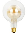 E27 4,9W LED Filament Double Globe G125 - 470lm, 2200K, dæmpbar, guld glas