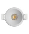 Deep-Deco hvid aluminium downlight ring - Til indbygningsspot, rund
