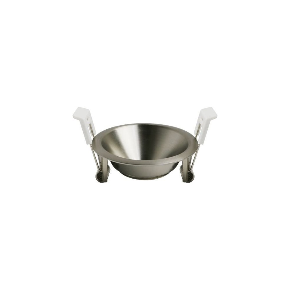 Deep-Deco indbygningsspot ring – Matsort krom, aluminium, uden lyskilde