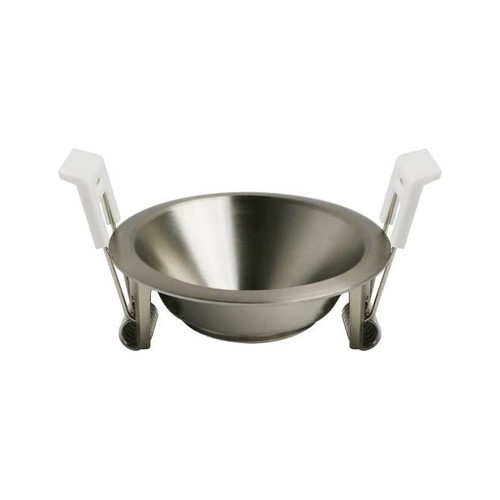 Deep-Deco indbygningsspot ring - Matsort krom, aluminium, uden lyskilde