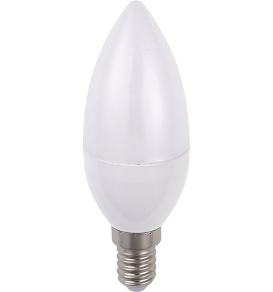 E14 3W LED kertepære - C37, opal glas, 3000K, 270lm