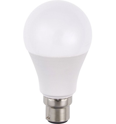 BA22d 10W LED pære - A60, 810lm, opal glas, 2700K