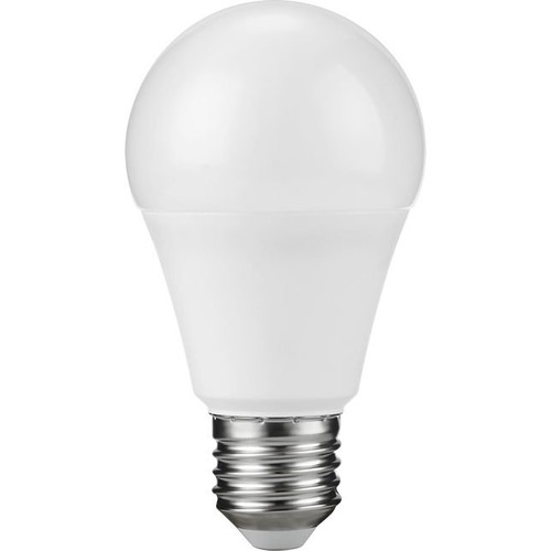 E27 9W LED pære - A60, 900lm, 3000K, opal glas
