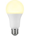 E27 15W LED pære - A71, 1200lm, opal glas, 3000K