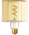 E27 4W LED Filament Ice Cube C95 dæmpbar - 240lm, 2200K, gyldent glas