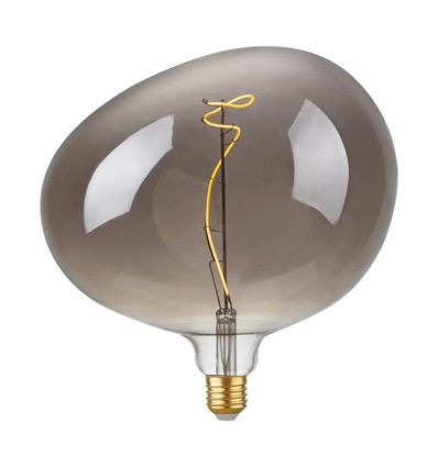 E27 4W dæmpbar LED filament pære - G220, Flex Snoopy, Smoke, 2200K, 130lm