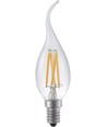 E14 4W dæmpbar LED kertepære med tip - Filament, 320lm, C35, klar glas, 2500K