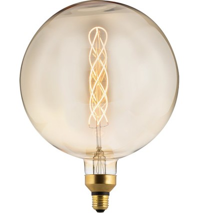 E27 6W XXL Flex Globe G300 filament pære - 250lm, dæmpbar, guld glas, 2000K