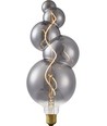 E27 4W XXL Flex Bubble-5 LED pære - 100lm, 2200K, dæmpbar, røgfarvet glas, filament