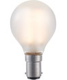 BA15d 1,5W dæmpbar LED kronepære - G45, filament, mat glas, 2500K