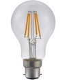 BA22d 4W dæmpbar LED pære - A60, filament, 320lm, 2500K, klart glas